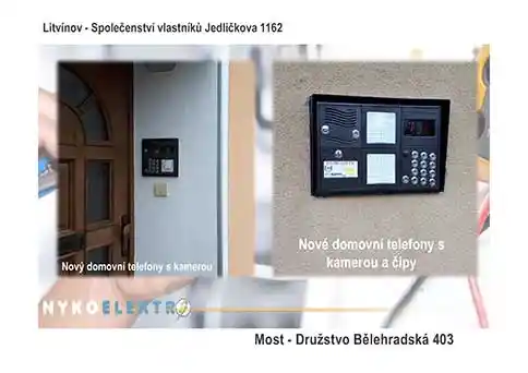 nykoelektro,elektrikar,opravy,montaze,byty,domy,zvonky,telefony,osvetleni,kamery,cipy,Most,Litvínov